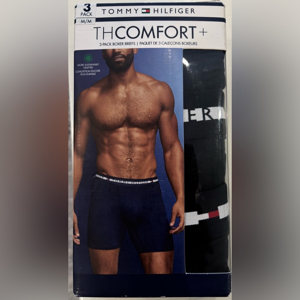 Tommy Hilfiger Men's Black Boxer Briefs 3-Pack